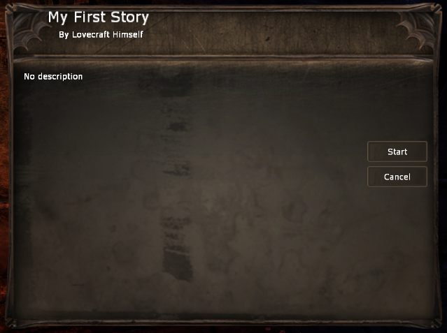 Custom story menu